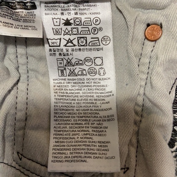 Levi’s 501 Button Fly Faded Black Jeans 38/30 - Picture 12 of 12